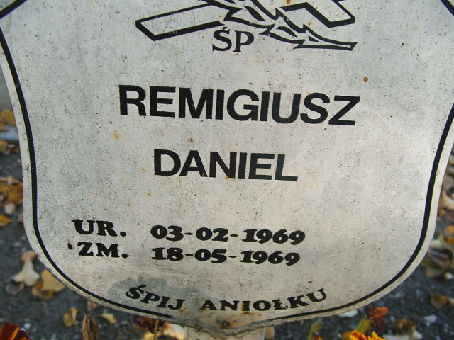 Remigiusz Daniel 1969 Kąty Wrocławskie - Grobonet - Wyszukiwarka osób pochowanych