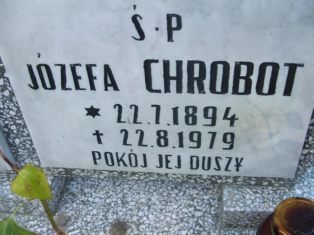 Józefa Chrobot 1894 Kąty Wrocławskie - Grobonet - Wyszukiwarka osób pochowanych