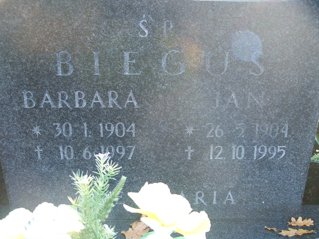 Grób Barbara Biegus