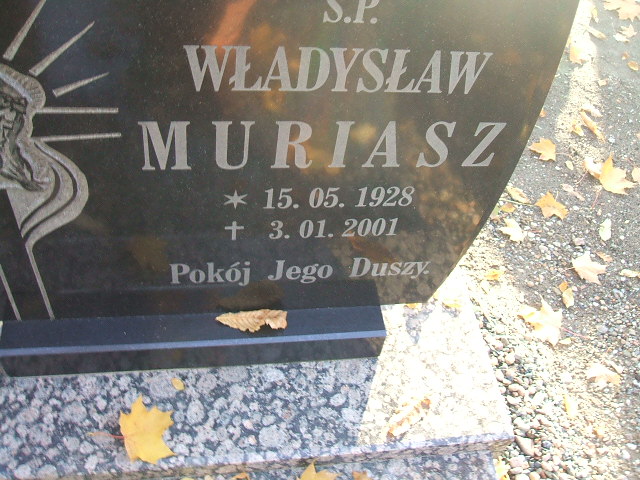 Władysław Muriasz 1928 Kąty Wrocławskie - Grobonet - Wyszukiwarka osób pochowanych