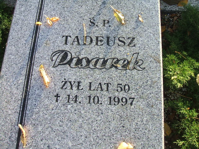 Tadeusz Pisarek 1947 Kąty Wrocławskie - Grobonet - Wyszukiwarka osób pochowanych