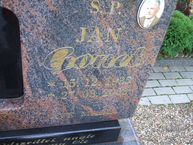 Jan Gonet 1935 Kąty Wrocławskie - Grobonet - Wyszukiwarka osób pochowanych