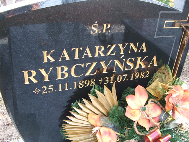 Katarzyna Rybczyńska 1898 Kąty Wrocławskie - Grobonet - Wyszukiwarka osób pochowanych