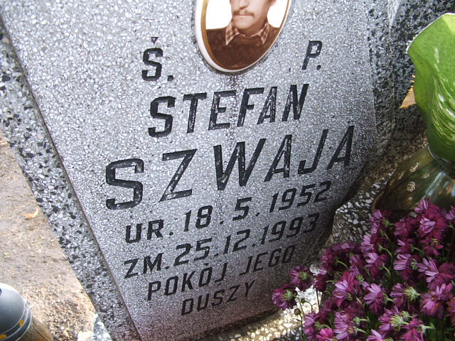 Stefan Szwaja 1952 Kąty Wrocławskie - Grobonet - Wyszukiwarka osób pochowanych