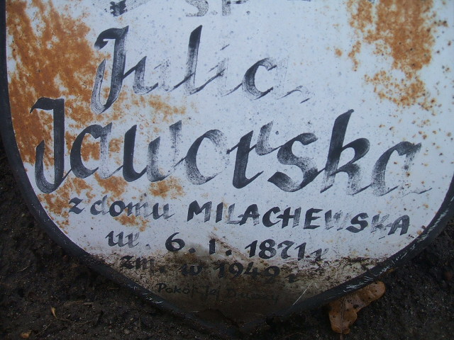 Julia Jaworska 1871 Kąty Wrocławskie - Grobonet - Wyszukiwarka osób pochowanych