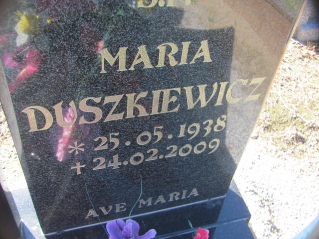 Maria Duszkiewicz 1938 Kąty Wrocławskie - Grobonet - Wyszukiwarka osób pochowanych